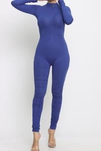Jumpsuit with front zipper